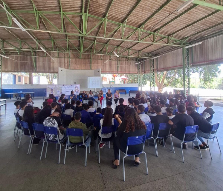 Pelo fim da violência contra a mulher, Hortolândia leva campanha de conscientização às escolas municipais