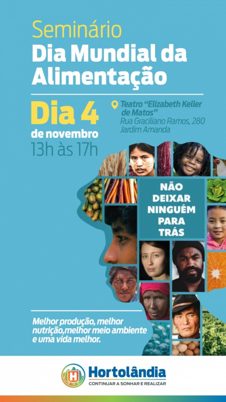 Seminário sobre o Dia Mundial da Alimentação é nesta sexta-feira (04/11)
