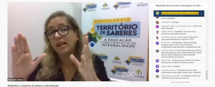 Profissionais da Rede Municipal de Hortolândia participam de mais um encontro Percurso de Webinários “Educação na Rede”