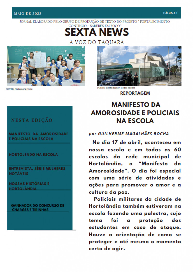 SEXTA NEWS - MAIO/2023