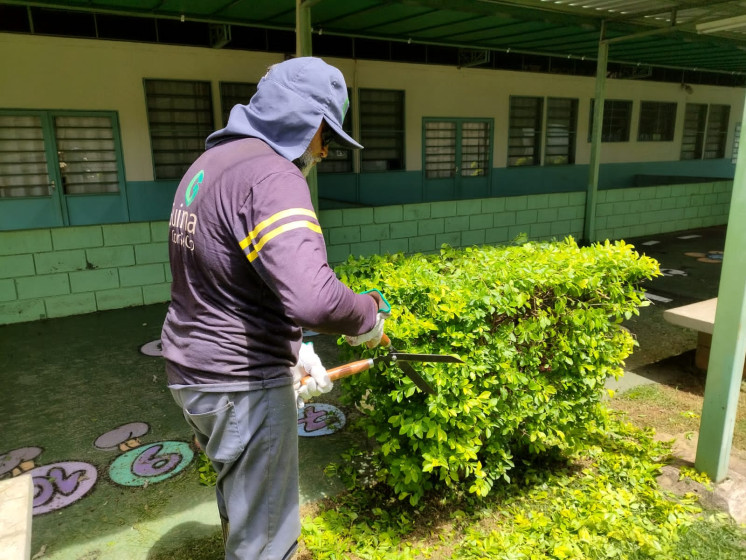 Escolas municipais de Hortolândia recebem serviços de manutenção e zeladoria durante férias (12/01)