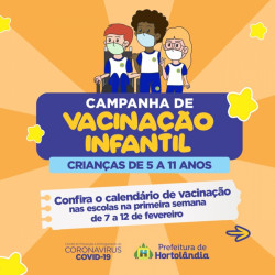 Prefeitura utilizará escolas para vacinar alunos da rede municipal contra Covid-19, a partir desta segunda-feira (07/02)