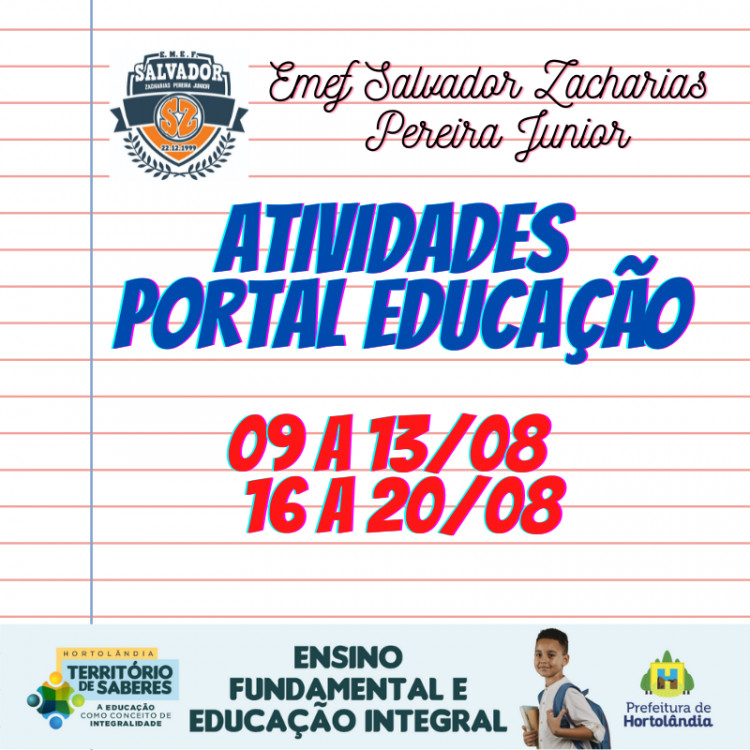 ATIVIDADES 09 A 20/08